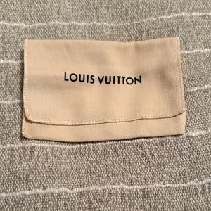 Louis Vuitton Cream and Gray Textile